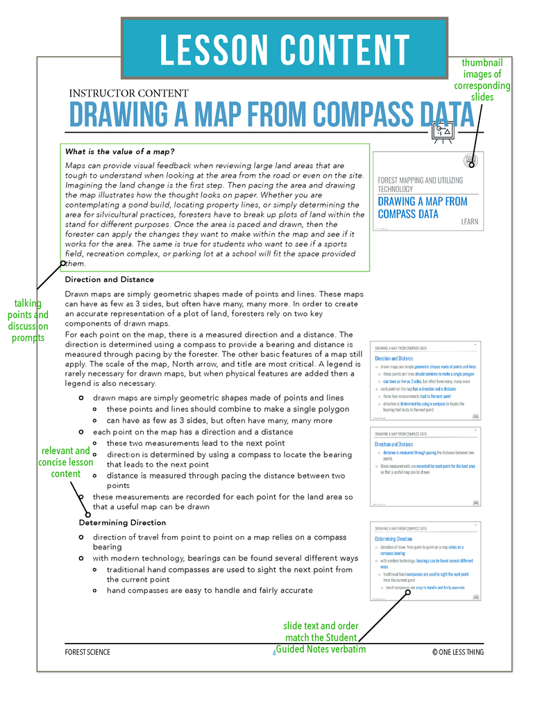CCFOR11.2 Drawing a Map from Compass Data, Forestry Complete Curriculum