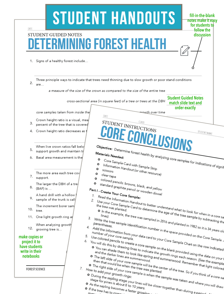 CCFOR12.1 Determining Forest Health, Forestry Complete Curriculum