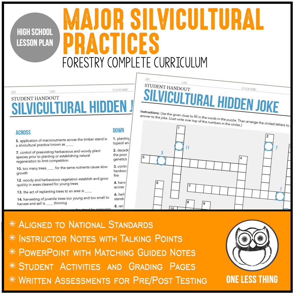 CCFOR12.2 Major Silvicultural Practices, Forestry Complete Curriculum