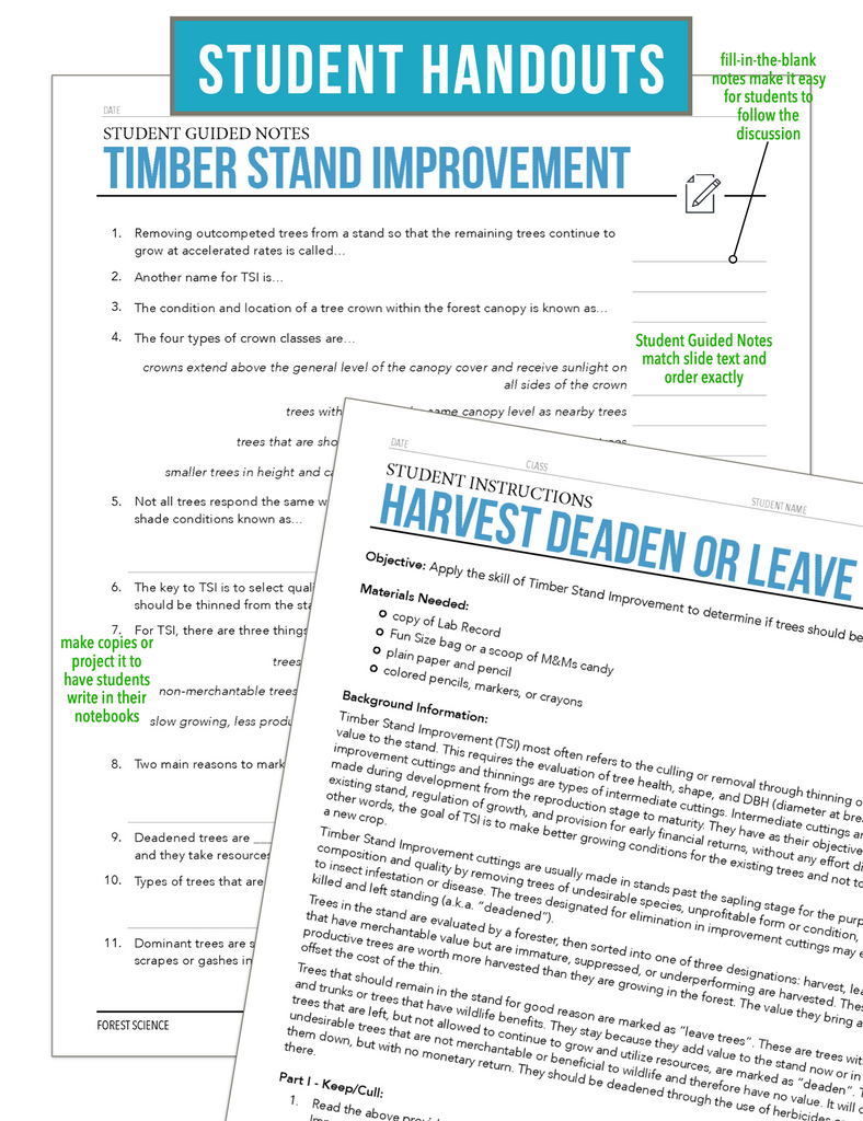 CCFOR12.3 Timber Stand Improvement, Forestry Complete Curriculum