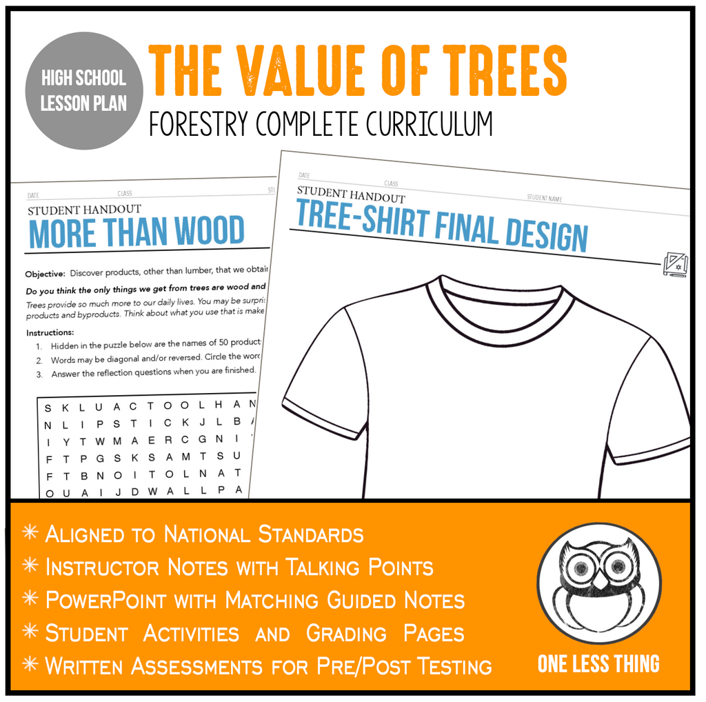 CCFOR02.1 Value of Trees, Forestry Complete Curriculum