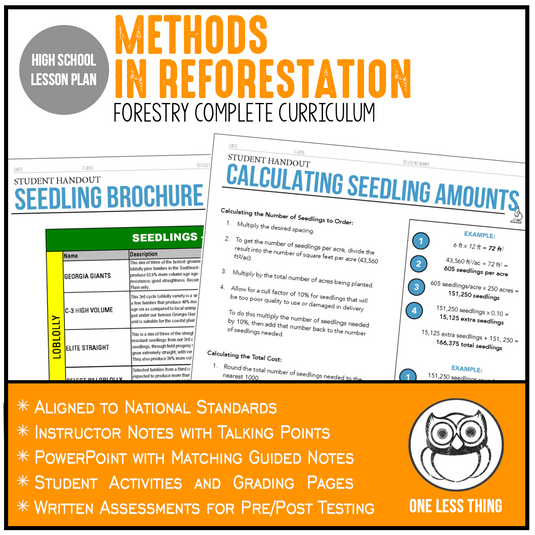 CCFOR05.1 Methods in Reforestation, Forestry Complete Curriculum – One ...