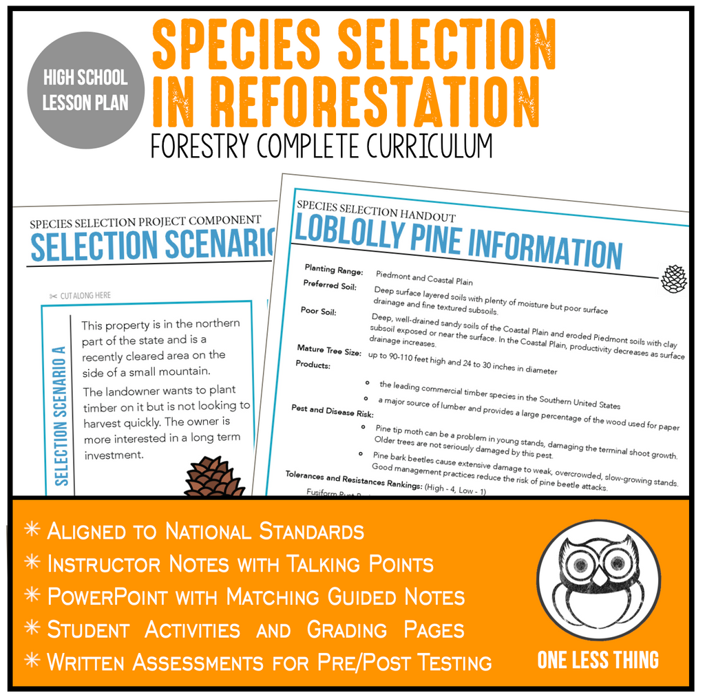 CCFOR05.2 Species Selection, Forestry Complete Curriculum