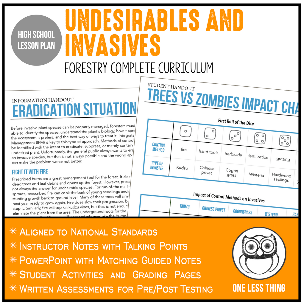 CCFOR06.1 Undesirables and Invasives, Forestry Complete Curriculum