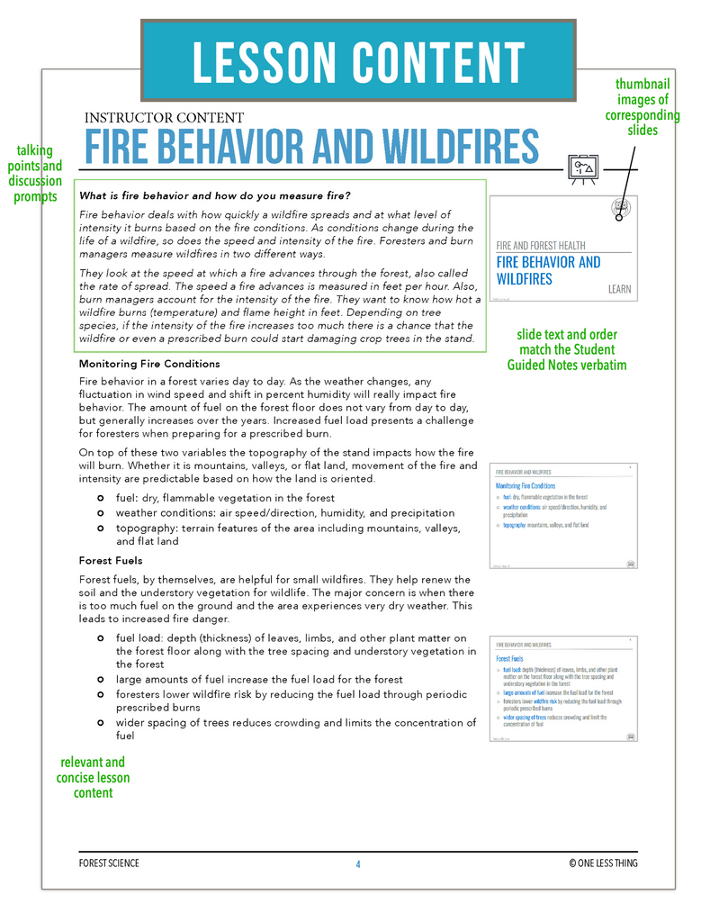 CCFOR07.2 Fire Behavior and Wildfires, Forestry Complete Curriculum