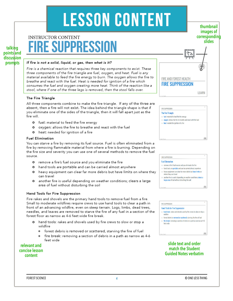 CCFOR07.3 Fire Suppression, Forestry Complete Curriculum