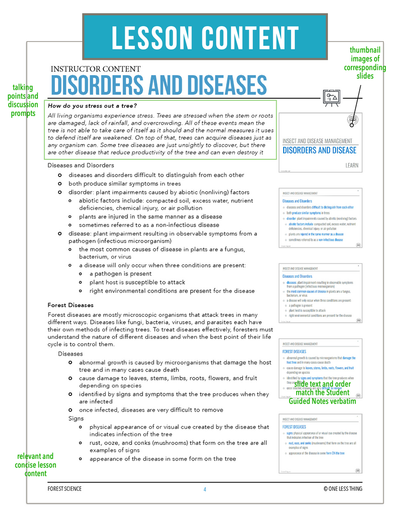 Load image into Gallery viewer, CCFOR08.2 Disorders and Diseases, Forestry Complete Curriculum
