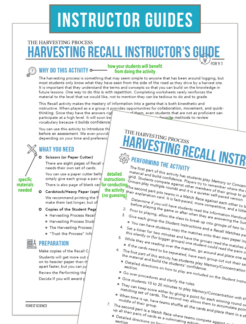 Load image into Gallery viewer, CCFOR09.1 The Harvesting Process, Forestry Complete Curriculum
