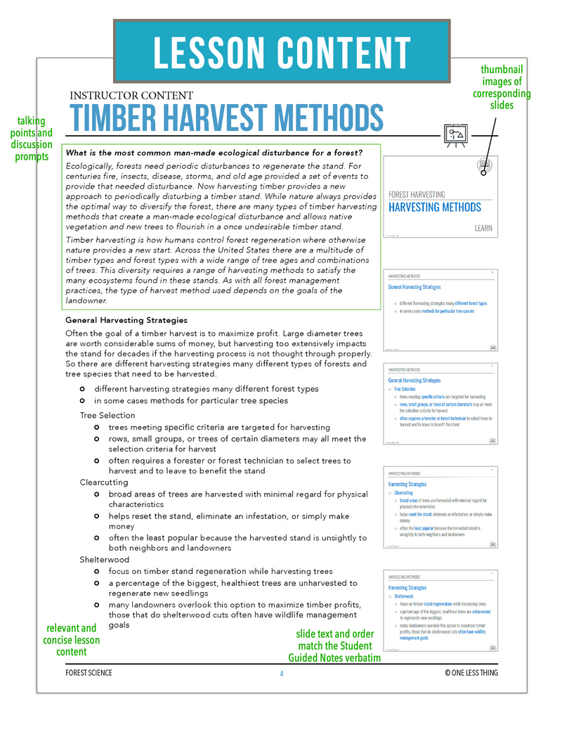 Load image into Gallery viewer, CCFOR09.2 Timber Harvest Methods, Forestry Complete Curriculum
