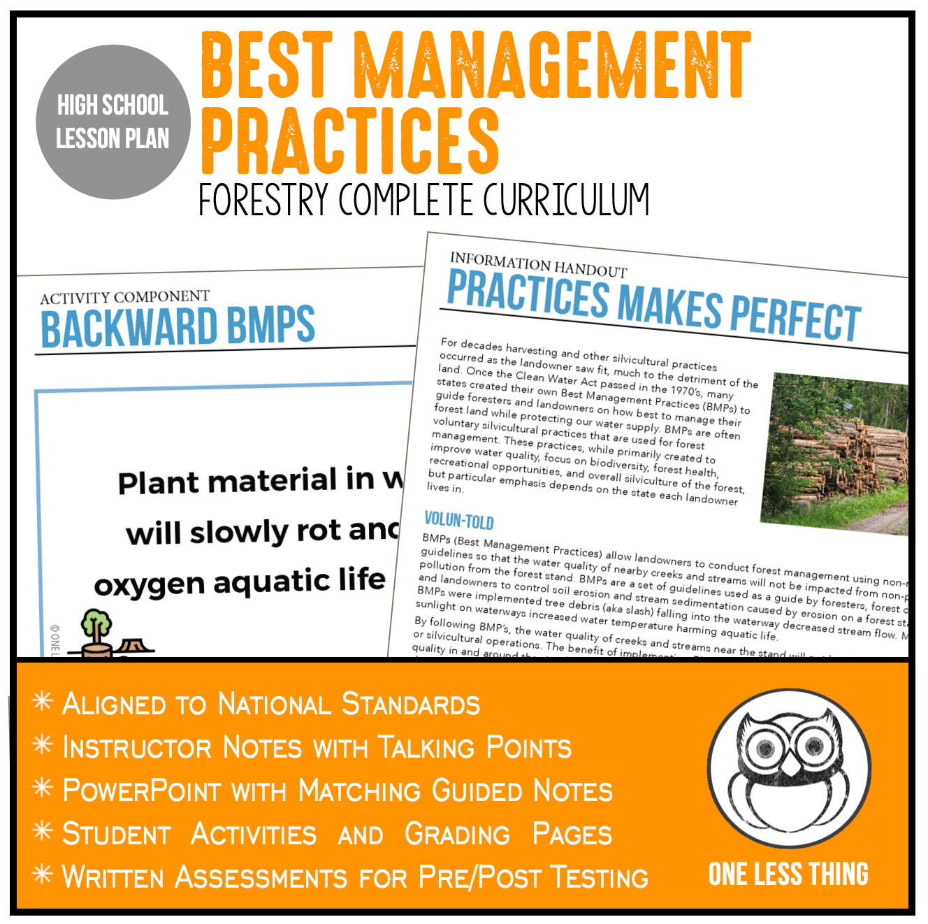 CCFOR09.3 Best Management Practices, Forestry Complete Curriculum – One ...