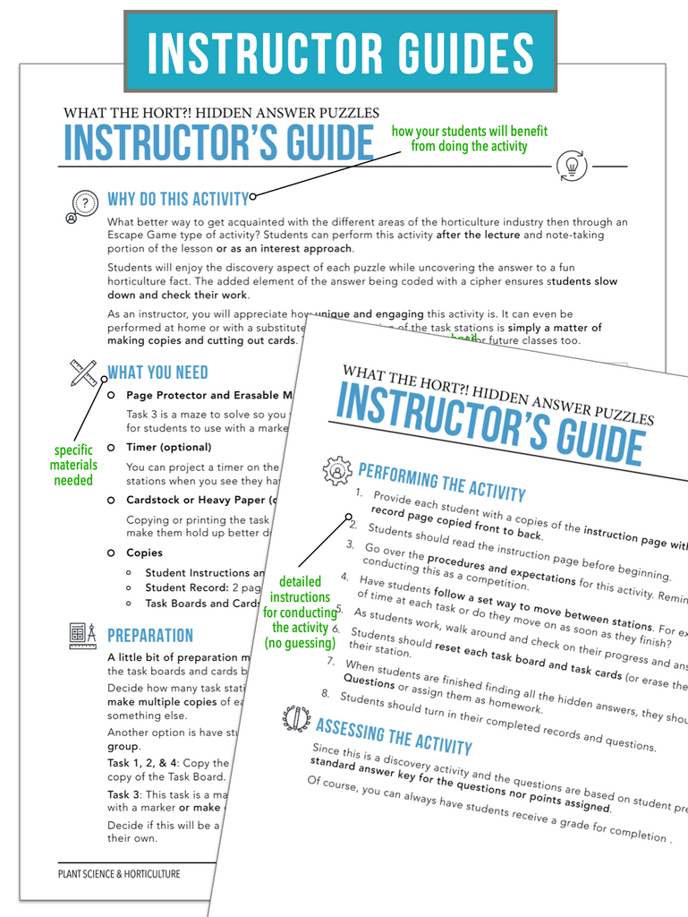 CCPLT02.1 Areas of the Horticulture Industry, Plant Science Complete Curriculum