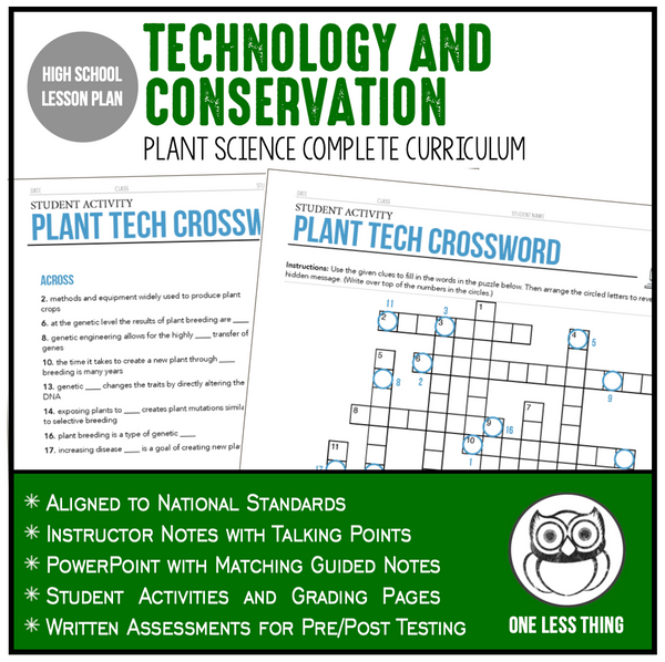 CCPLT02.3 Technology and Conservation, Plant Science Complete Curriculum