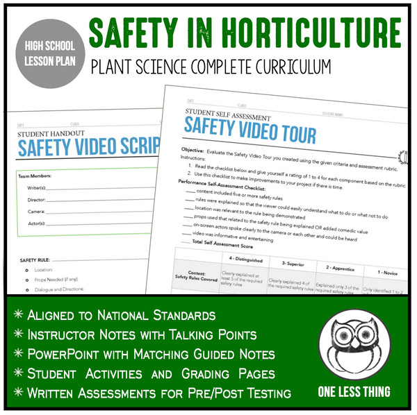 CCPLT02.4 Safety in Horticulture, Plant Science Complete Curriculum