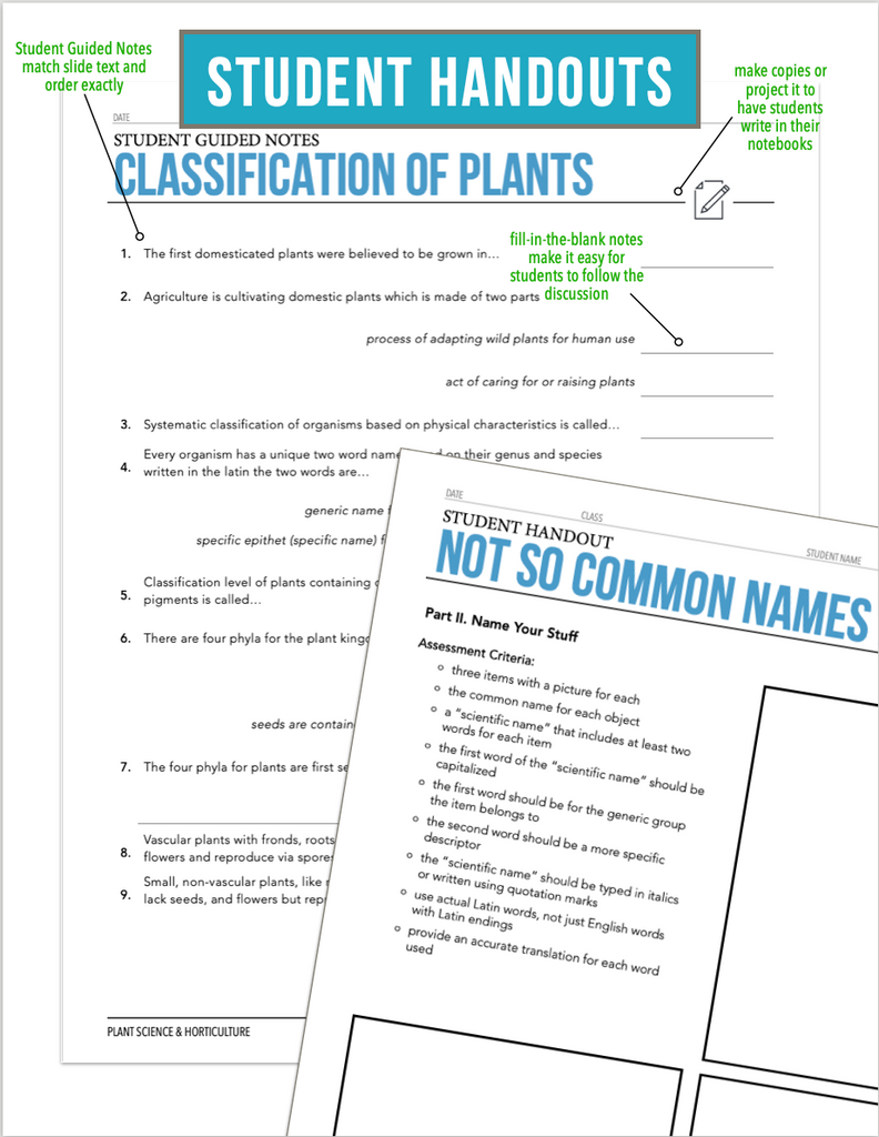 CCPLT03.3 Classification of Plants, Plant Science Complete Curriculum