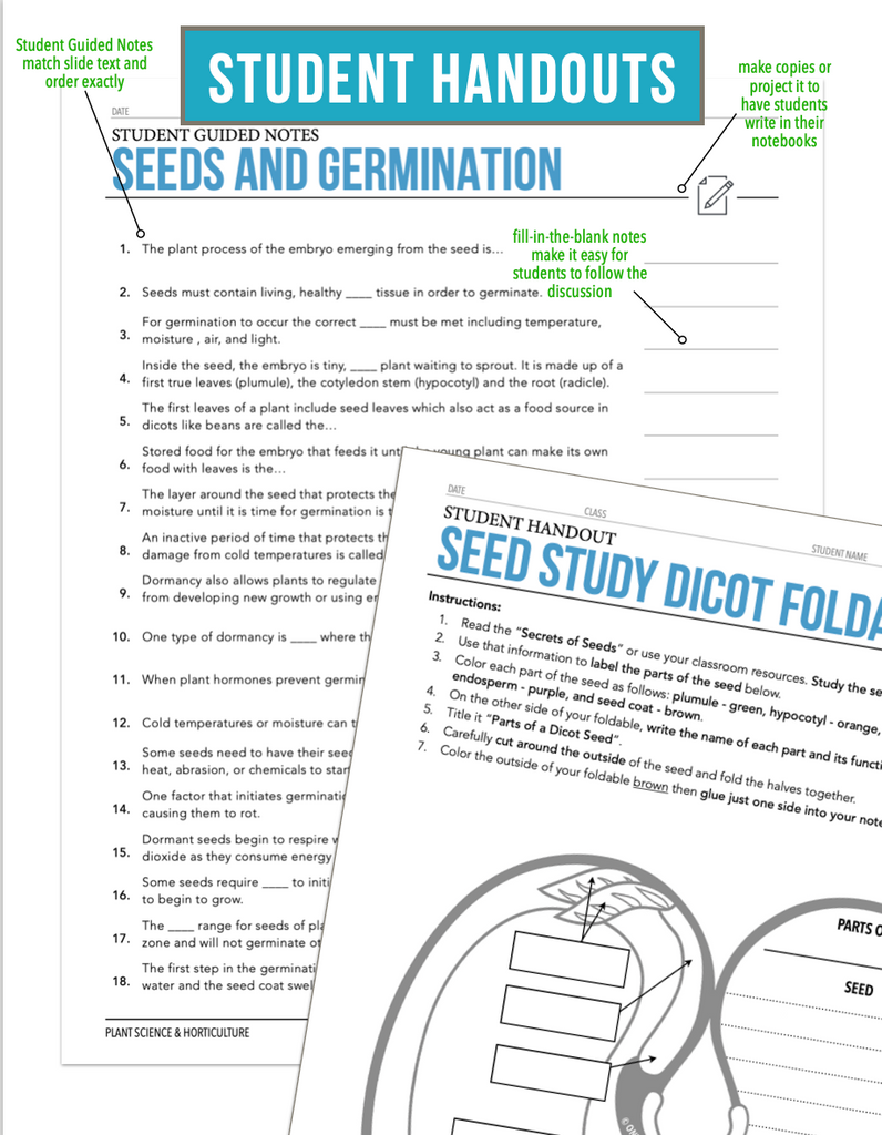 CCPLT04.1 Seeds and Germination, Plant Science Complete Curriculum