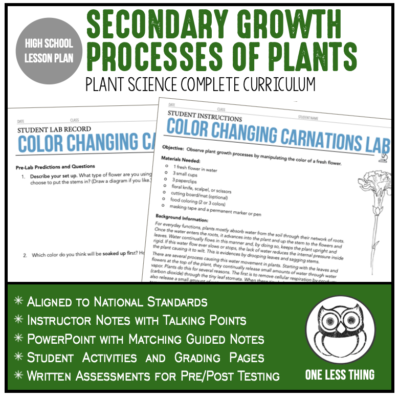 CCPLT04.2 Secondary Growth Processes, Plant Science Complete Curriculum
