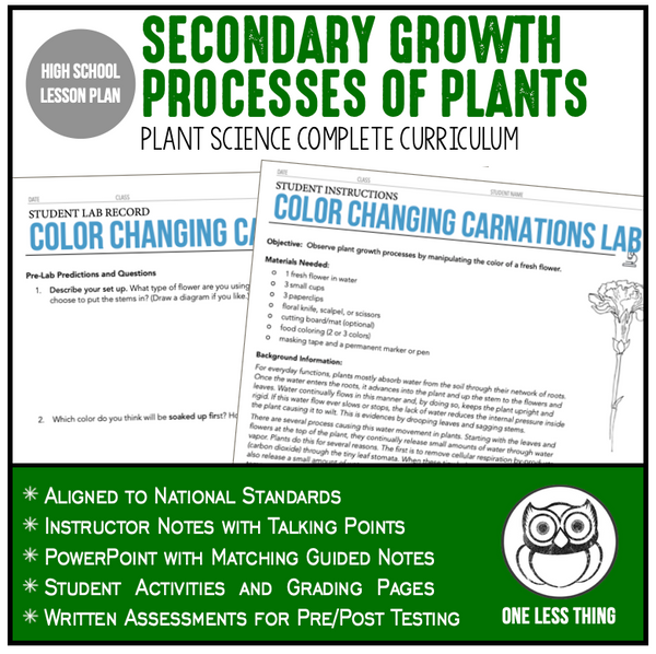 CCPLT04.2 Secondary Growth Processes, Plant Science Complete Curriculum