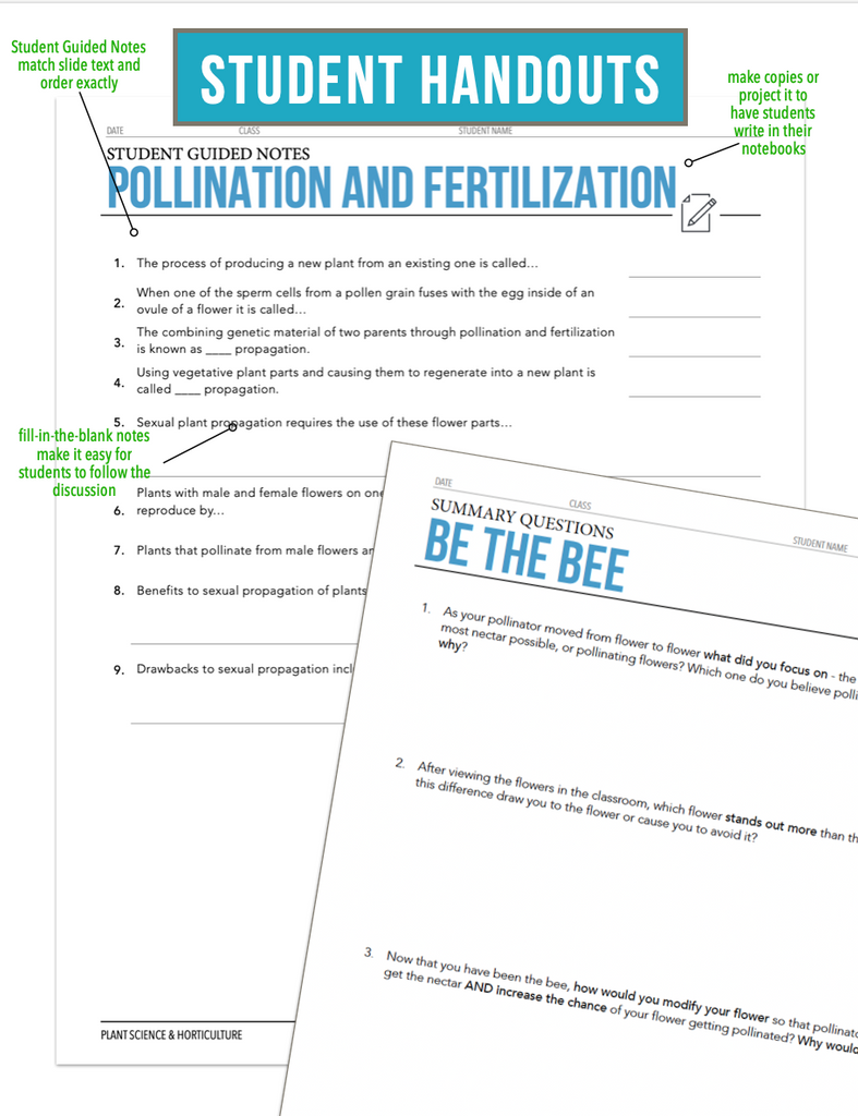 CCPLT05.1 Pollination and Fertilization, Plant Science Complete Curriculum