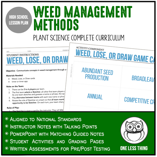CCPLT09.2 Weed Management Methods, Plant Science Complete Curriculum