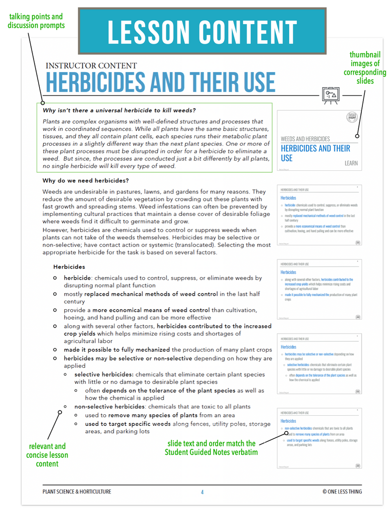 CCPLT09.3 Herbicides and Their Use, Plant Science Complete Curriculum