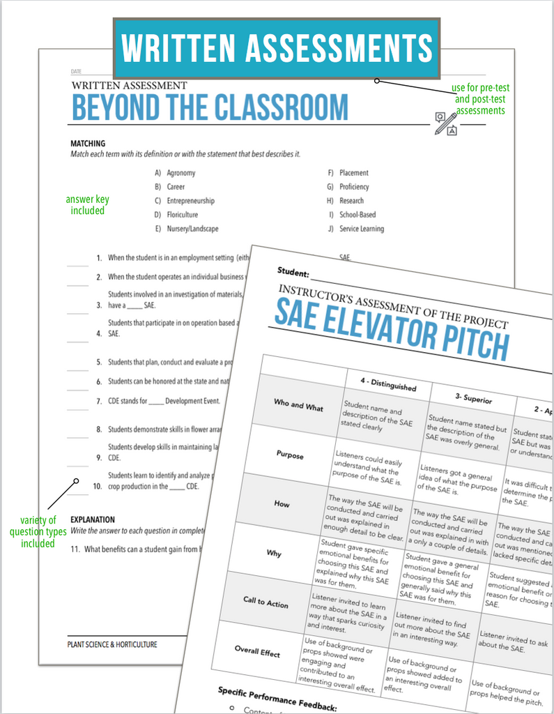 CCPLT01.2 Beyond the Classroom, Plant Science Complete Curriculum