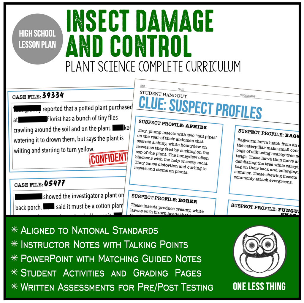 CCPLT10.3 Insect Damage and Control, Plant Science Complete Curriculum