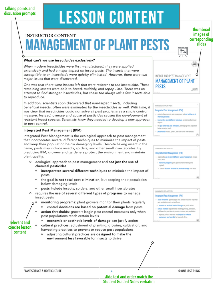 CCPLT10.4 Management of Plant Pests, Plant Science Complete Curriculum