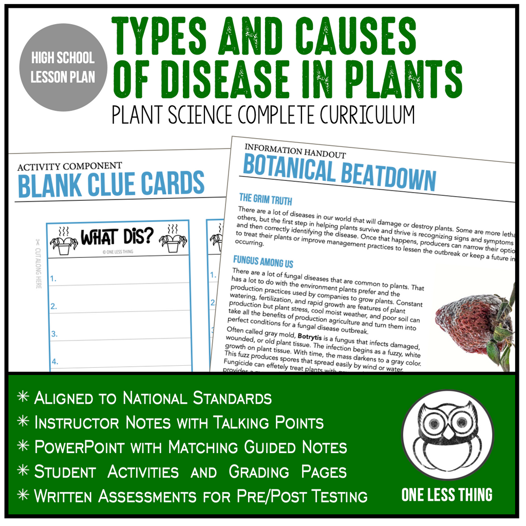 CCPLT11.1 Types and Causes of Disease, Plant Science Complete Curriculum