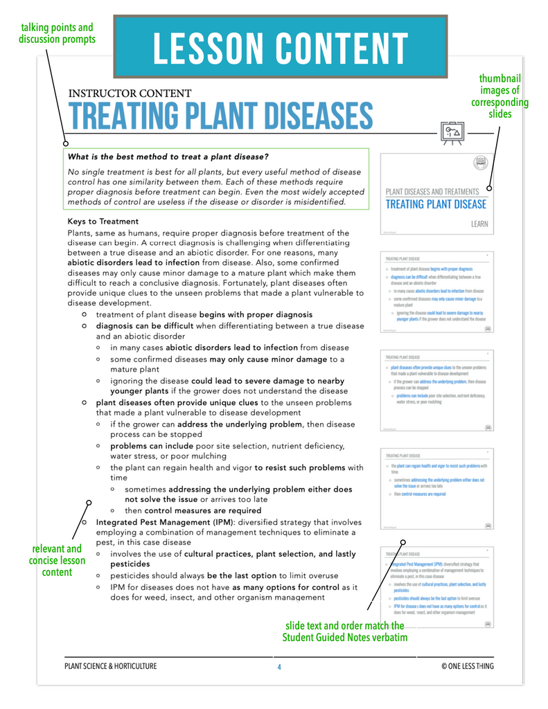 CCPLT11.3 Treating Plant Diseases, Plant Science Complete Curriculum