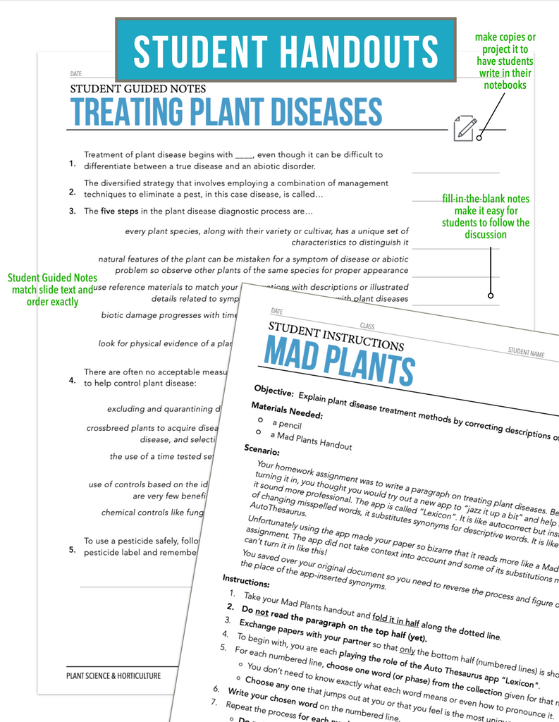 CCPLT11.3 Treating Plant Diseases, Plant Science Complete Curriculum