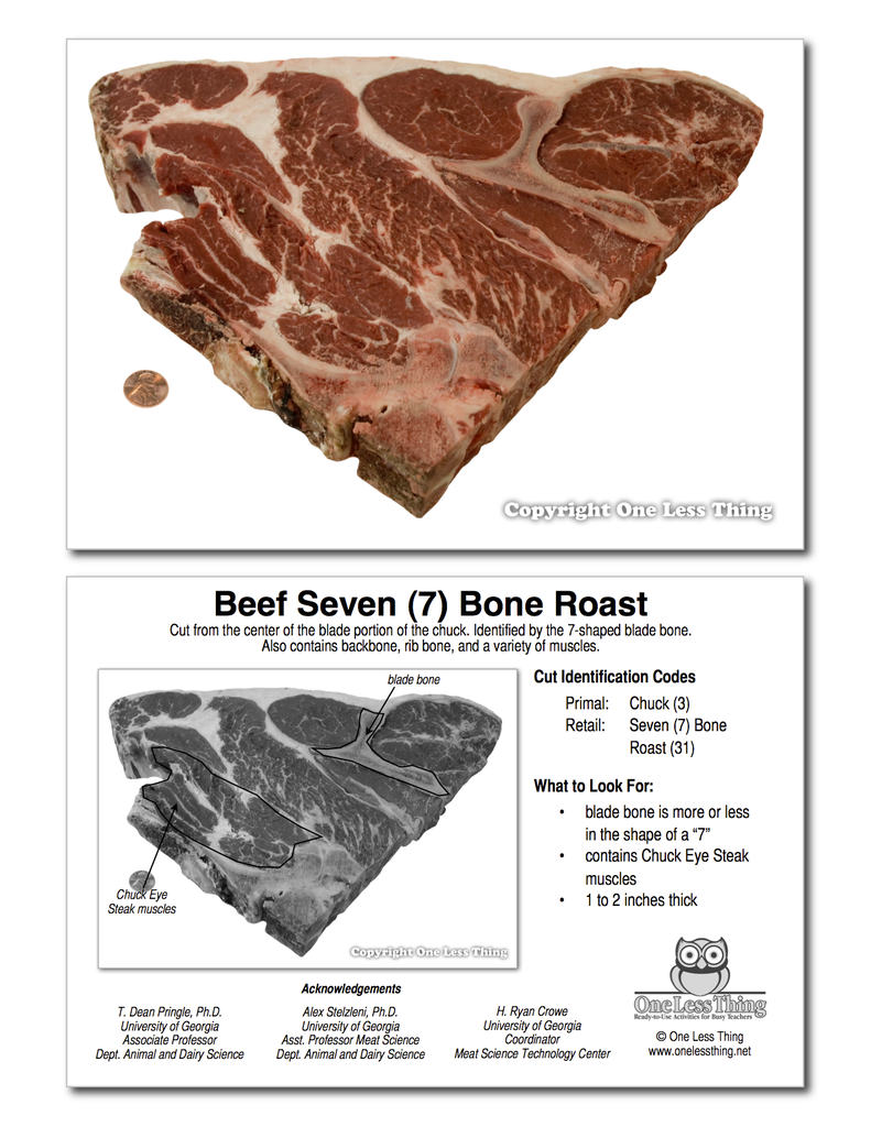 Meats Judging Cuts ID Senior, IDPix Cards