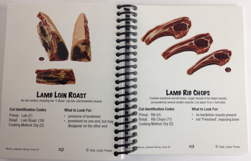 Meats Judging Cuts ID, Pocket Reference