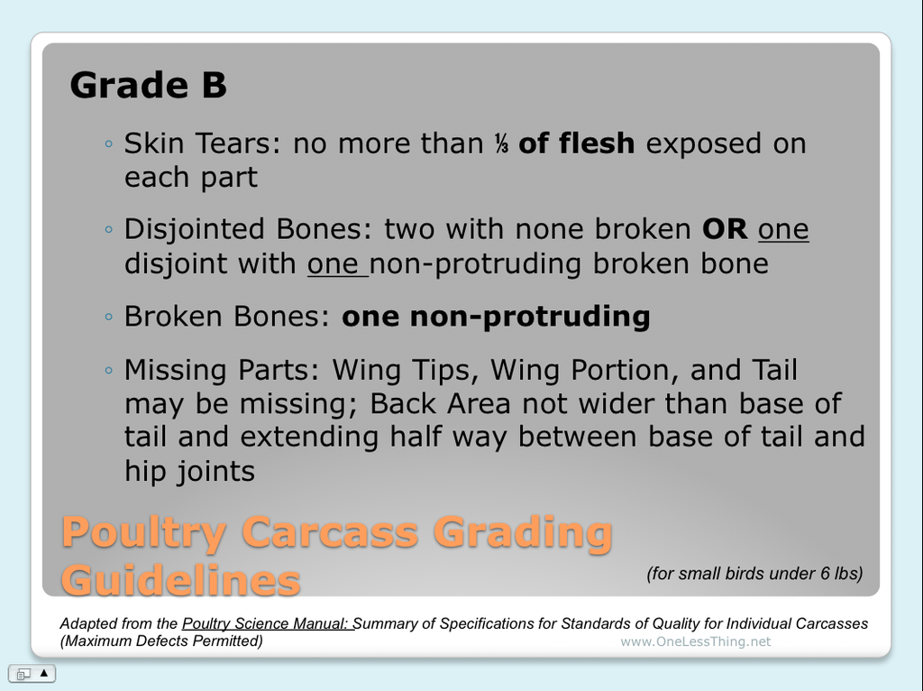 Poultry Judging Carcass Grading Practice, PowerPoint Downloads