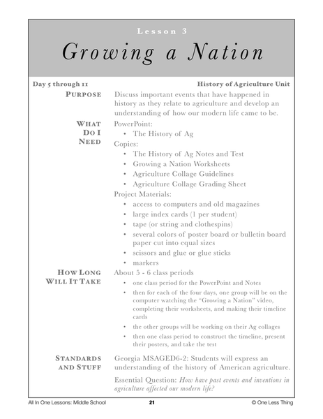 6-03 Growing a Nation, Lesson Plan Download