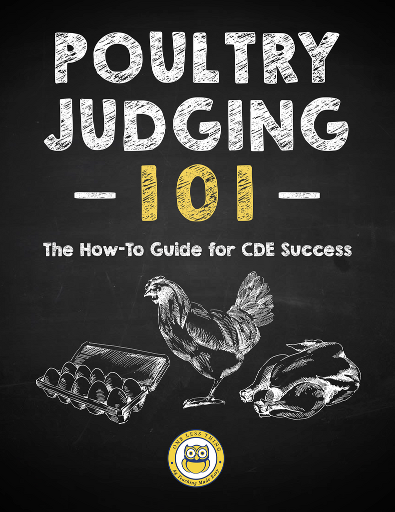 Poultry Judging 101 CDE Handbook