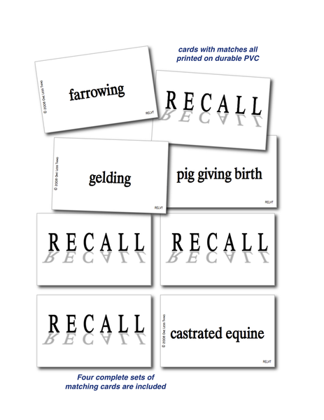 Livestock Terminology, Recall Download Only