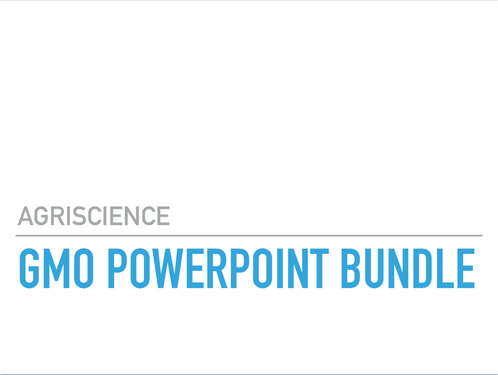 GMO Worksheet and PowerPoint Bundle, Downloads