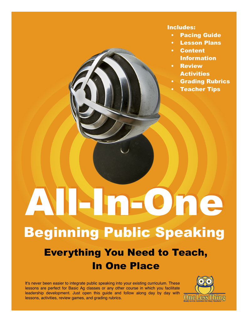 Load image into Gallery viewer, *Public Speaking in the Classroom, All-In-One Lesson Plans Download
